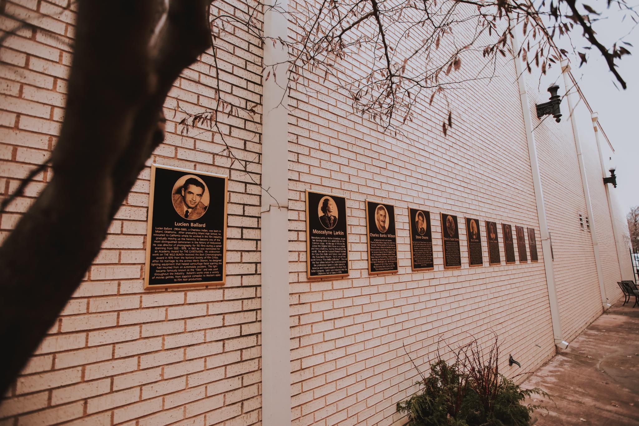 Coleman Celebrity Park - Miami, Oklahoma Bronze Plaques Installed on Brick