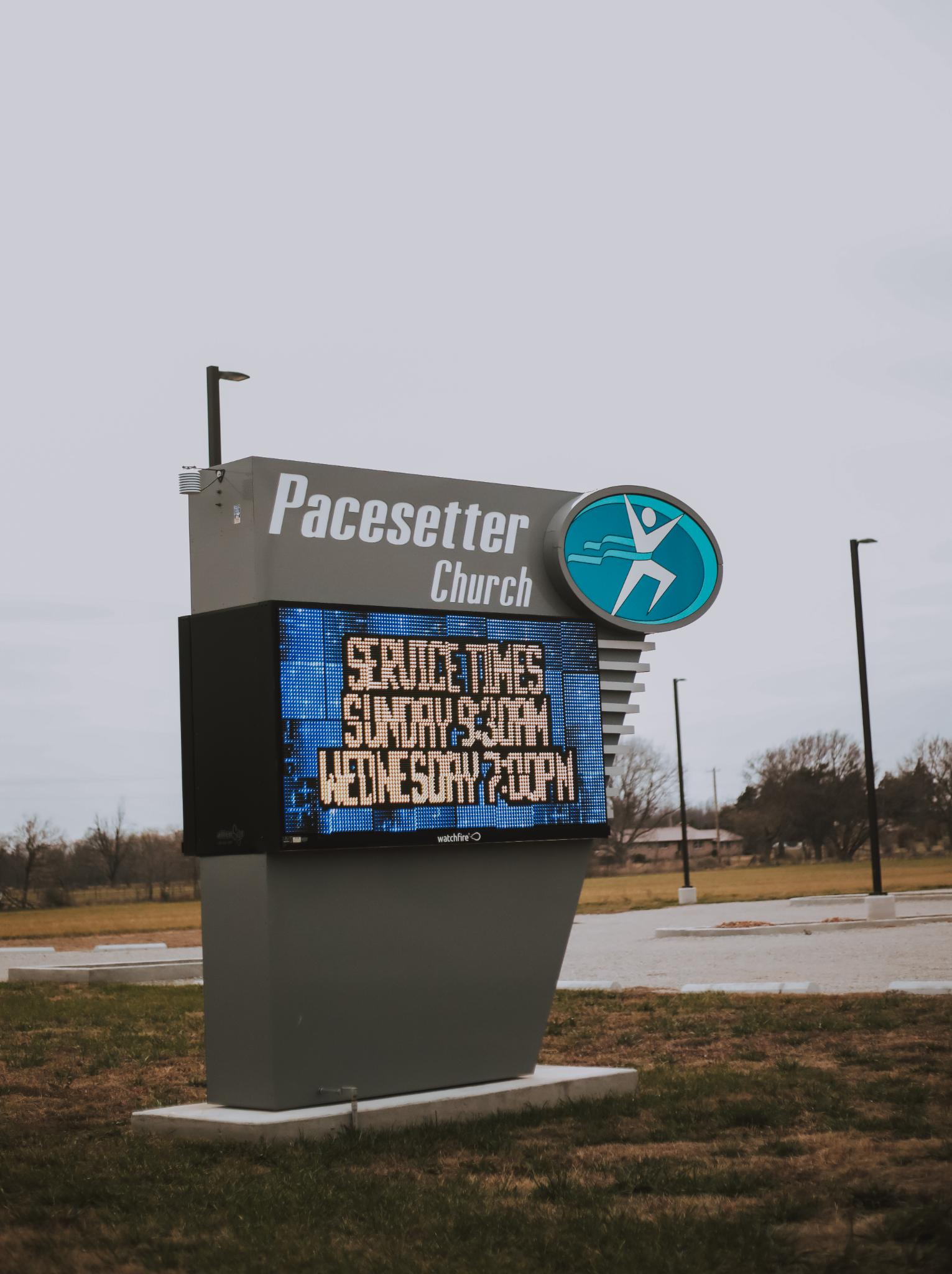 Pacesetter Church - Miami, Oklahoma Monument Sign with Integrated EMC