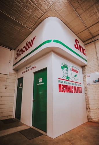 Full vintage bathroom branding and graphics package produced and installed.