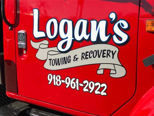 Printed and installed door graphics.