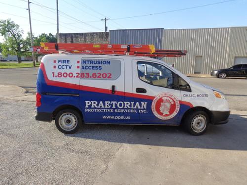 Full wrap on service van.