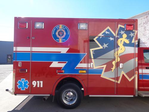 Ambulance graphics produced and installed.