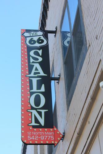 Custom fabricated projection sign built and installed.